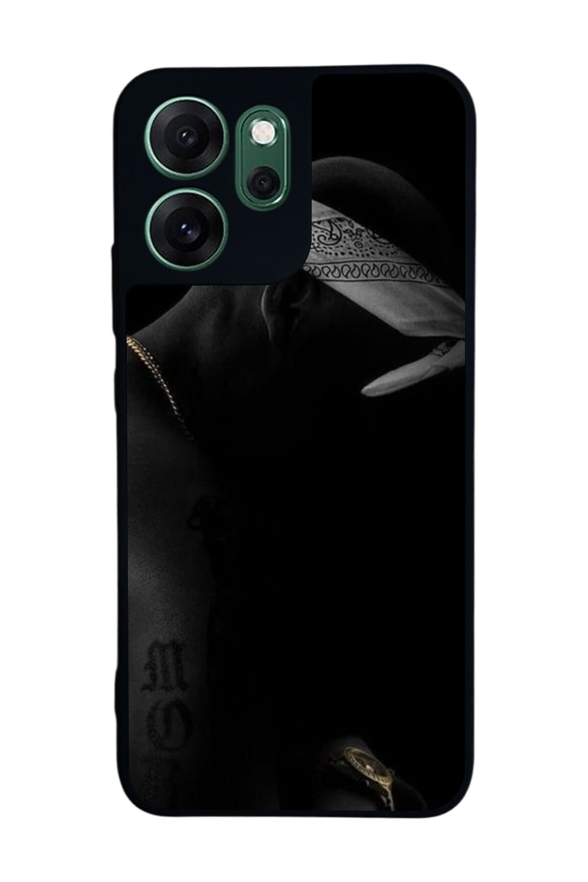 Oppo Reno 14F Uyumlu Tupac Tasarımlı Glossy Premium Kılıf