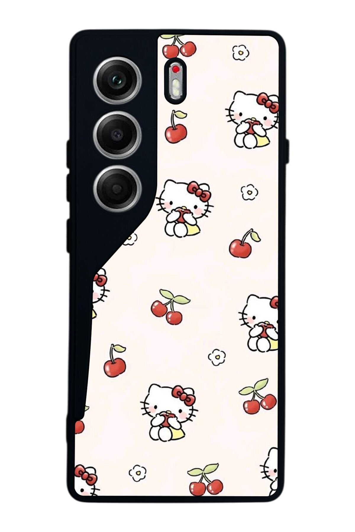 Tecno Camon 40 Uyumlu HelloKitty Tasarımlı Glossy Premium Kılıf