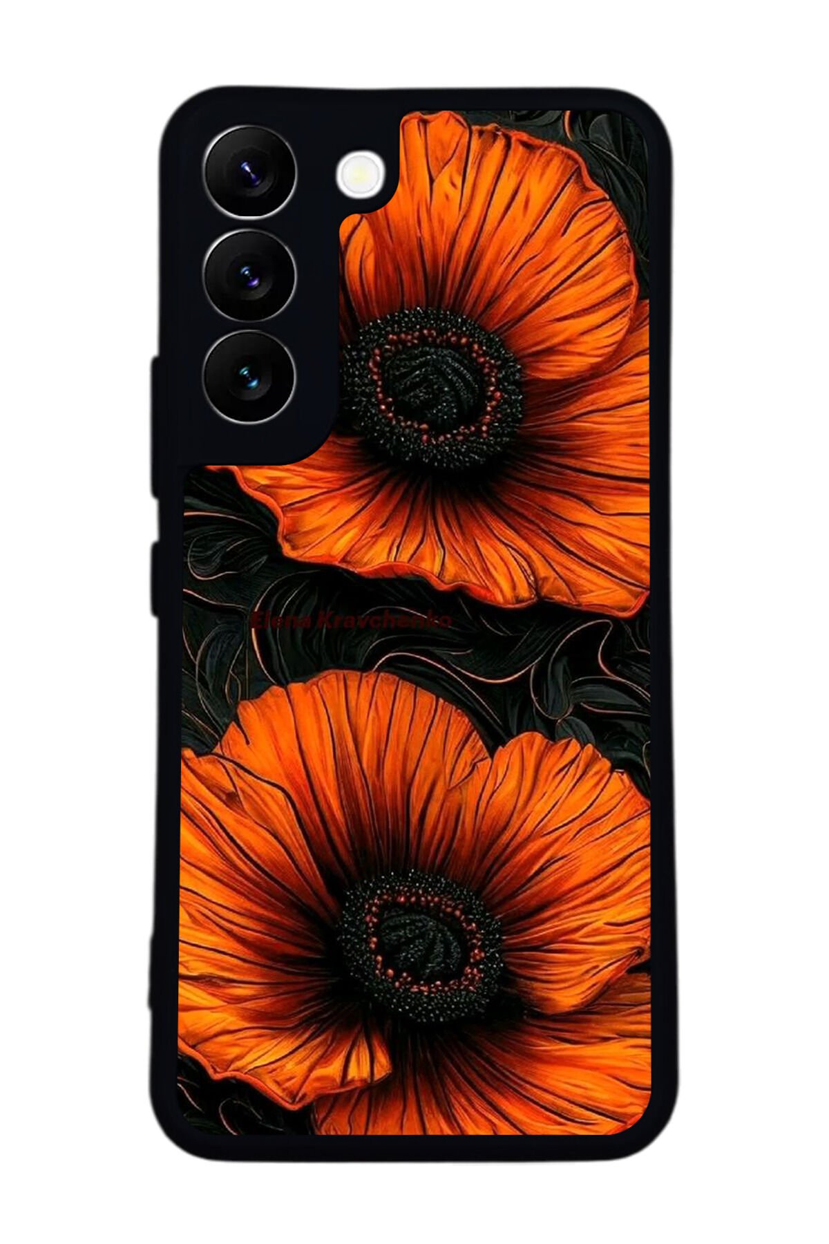 Samsung Galaxy S22 Uyumlu Botanik Tasarımlı Glossy Premium Kılıf