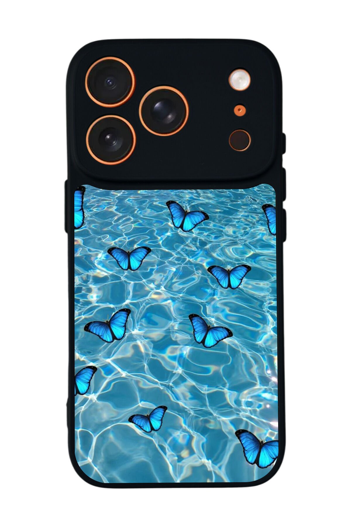 iPhone 17 Pro Max Uyumlu Kelebek Tasarımlı Glossy Premium Kılıf