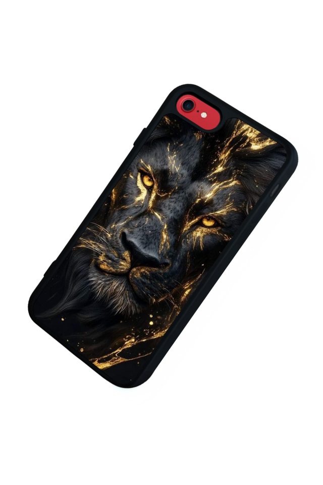 iPhone 8 Uyumlu Aslan Tasarımlı Glossy Premium Kılıf