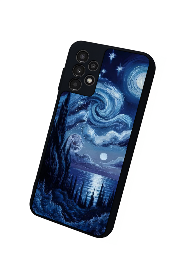 Samsung Galaxy A13 Uyumlu Ay Tasarımlı Glossy Premium Kılıf