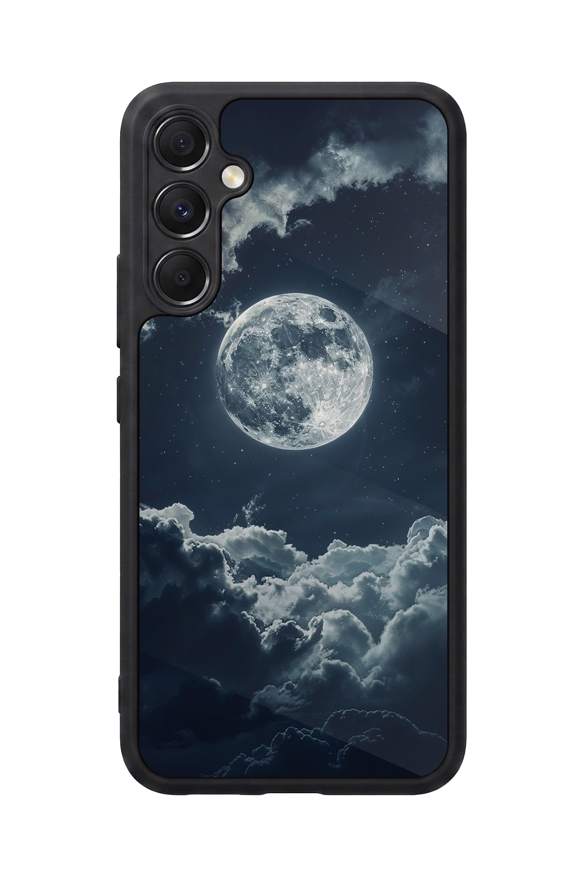 Samsung Galaxy M34 Uyumlu Ay Tasarımlı Glossy Premium Kılıf