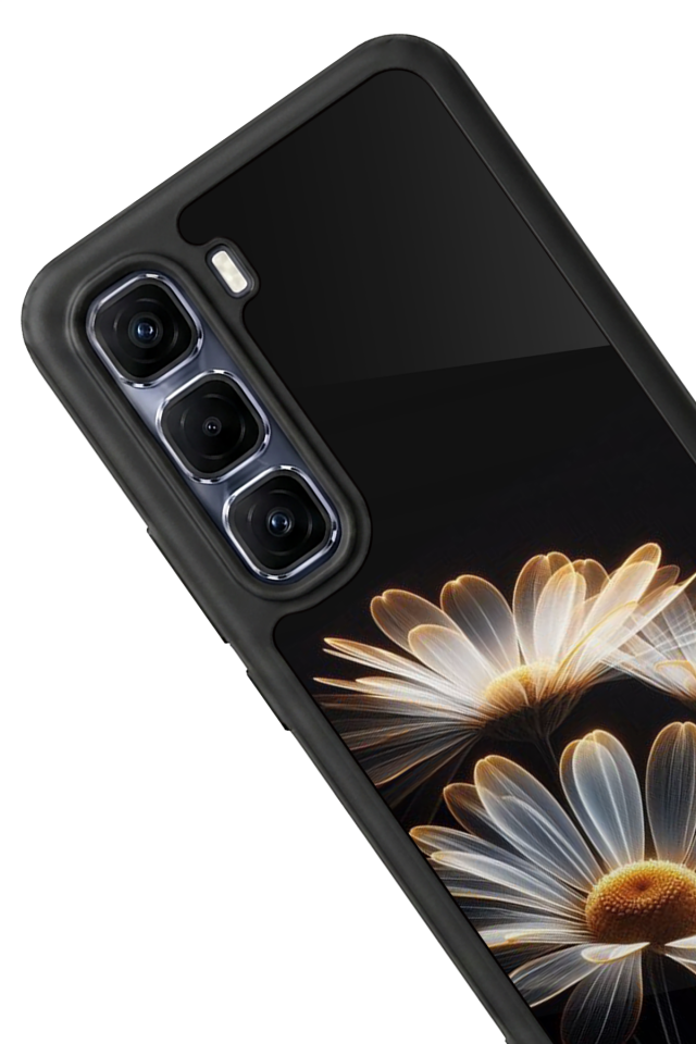 Infinix Hot 60 Pro Plus Uyumlu Cicek Tasarımlı Glossy Premium Kılıf
