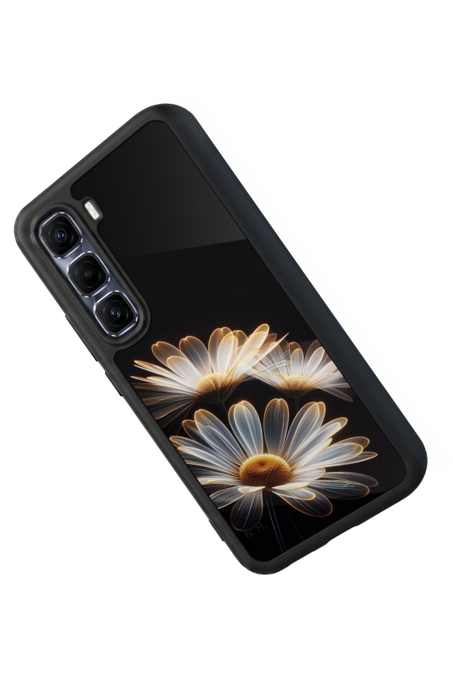 Infinix Hot 60 Pro Plus Uyumlu Cicek Tasarımlı Glossy Premium Kılıf