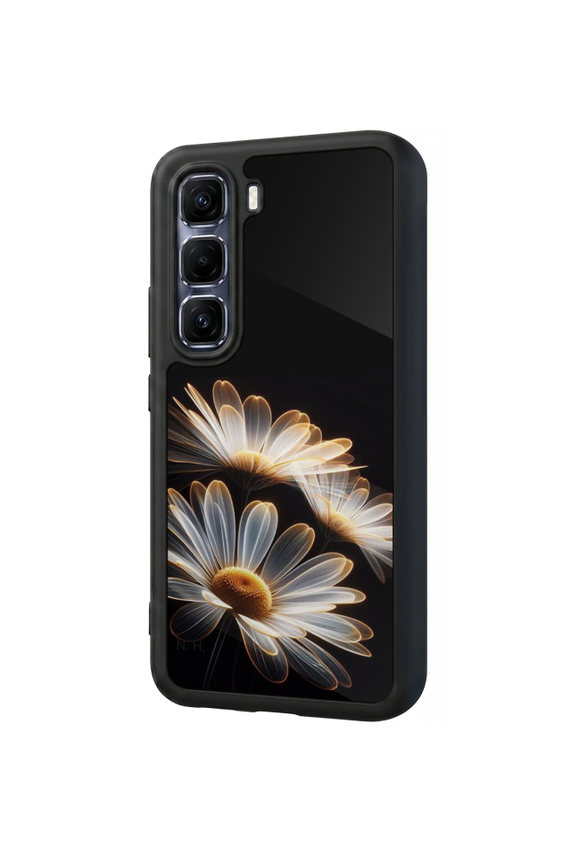 Infinix Hot 60 Pro Plus Uyumlu Cicek Tasarımlı Glossy Premium Kılıf