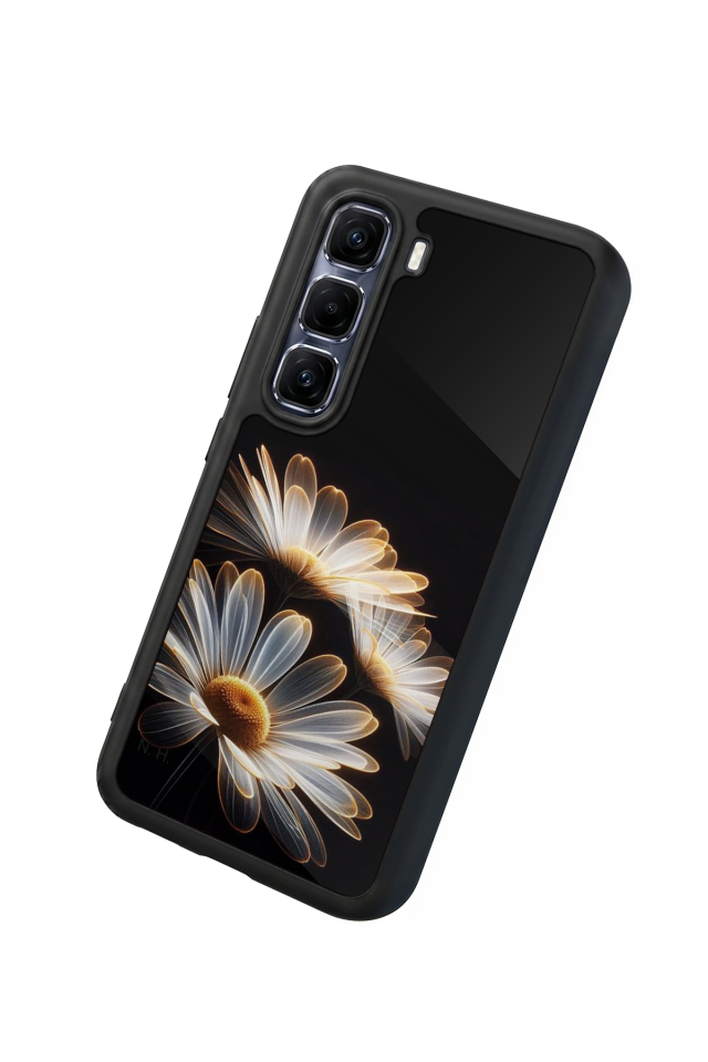 Infinix Hot 60 Pro Plus Uyumlu Cicek Tasarımlı Glossy Premium Kılıf