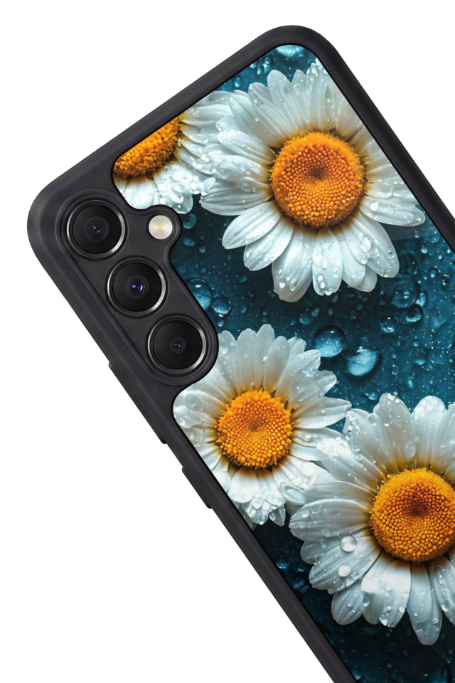 Samsung Galaxy A34 Uyumlu Cicek Tasarımlı Glossy Premium Kılıf