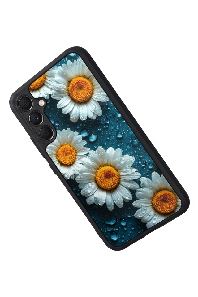 Samsung Galaxy A34 Uyumlu Cicek Tasarımlı Glossy Premium Kılıf