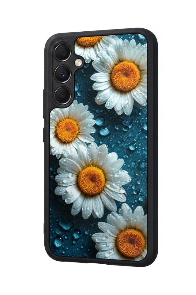 Samsung Galaxy A34 Uyumlu Cicek Tasarımlı Glossy Premium Kılıf
