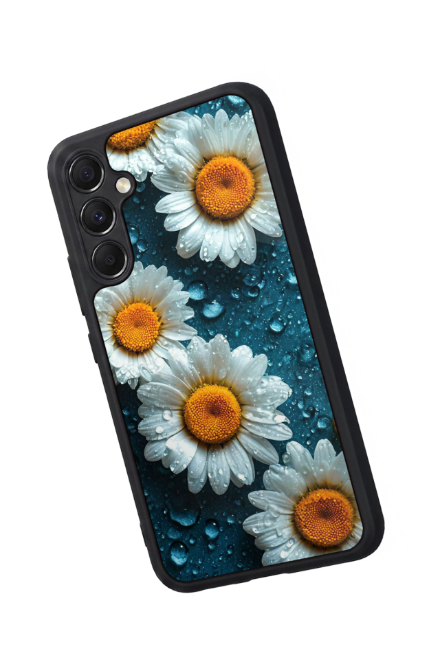 Samsung Galaxy A34 Uyumlu Cicek Tasarımlı Glossy Premium Kılıf