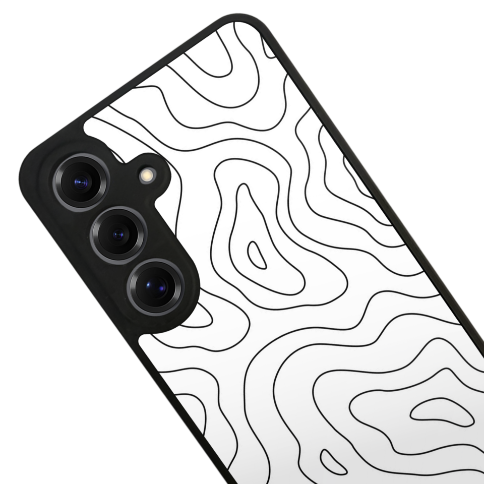 Samsung Galaxy S25 Uyumlu Çizgi Sanatı Tasarımlı Glossy Premium Kılıf