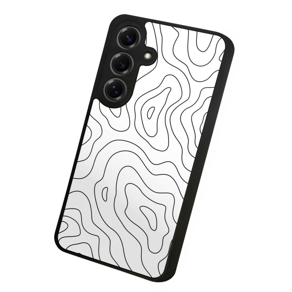 Samsung Galaxy S25 Uyumlu Çizgi Sanatı Tasarımlı Glossy Premium Kılıf