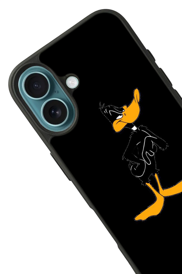 iPhone 16 Plus Uyumlu Daffy duck Tasarımlı Glossy Premium Kılıf