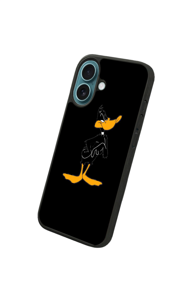 iPhone 16 Plus Uyumlu Daffy duck Tasarımlı Glossy Premium Kılıf