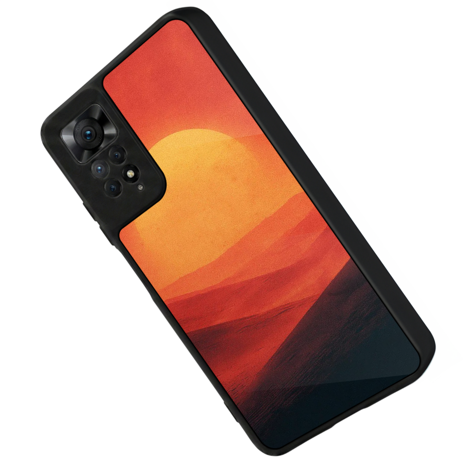 Xiaomi Redmi Note 12 Pro Uyumlu Güneş Tasarımlı Glossy Premium Kılıf