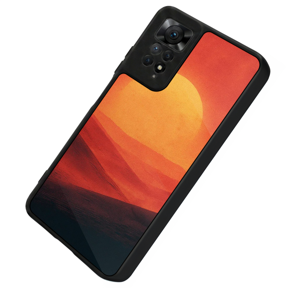 Xiaomi Redmi Note 12 Pro Uyumlu Güneş Tasarımlı Glossy Premium Kılıf
