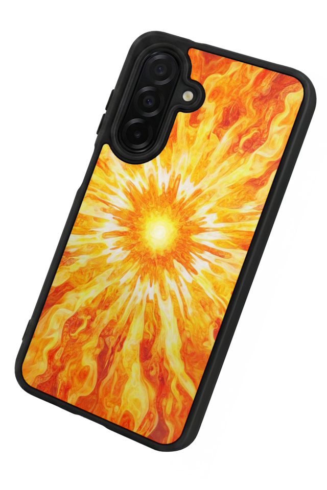 Samsung Galaxy A26 Uyumlu Güneş Tasarımlı Glossy Premium Kılıf