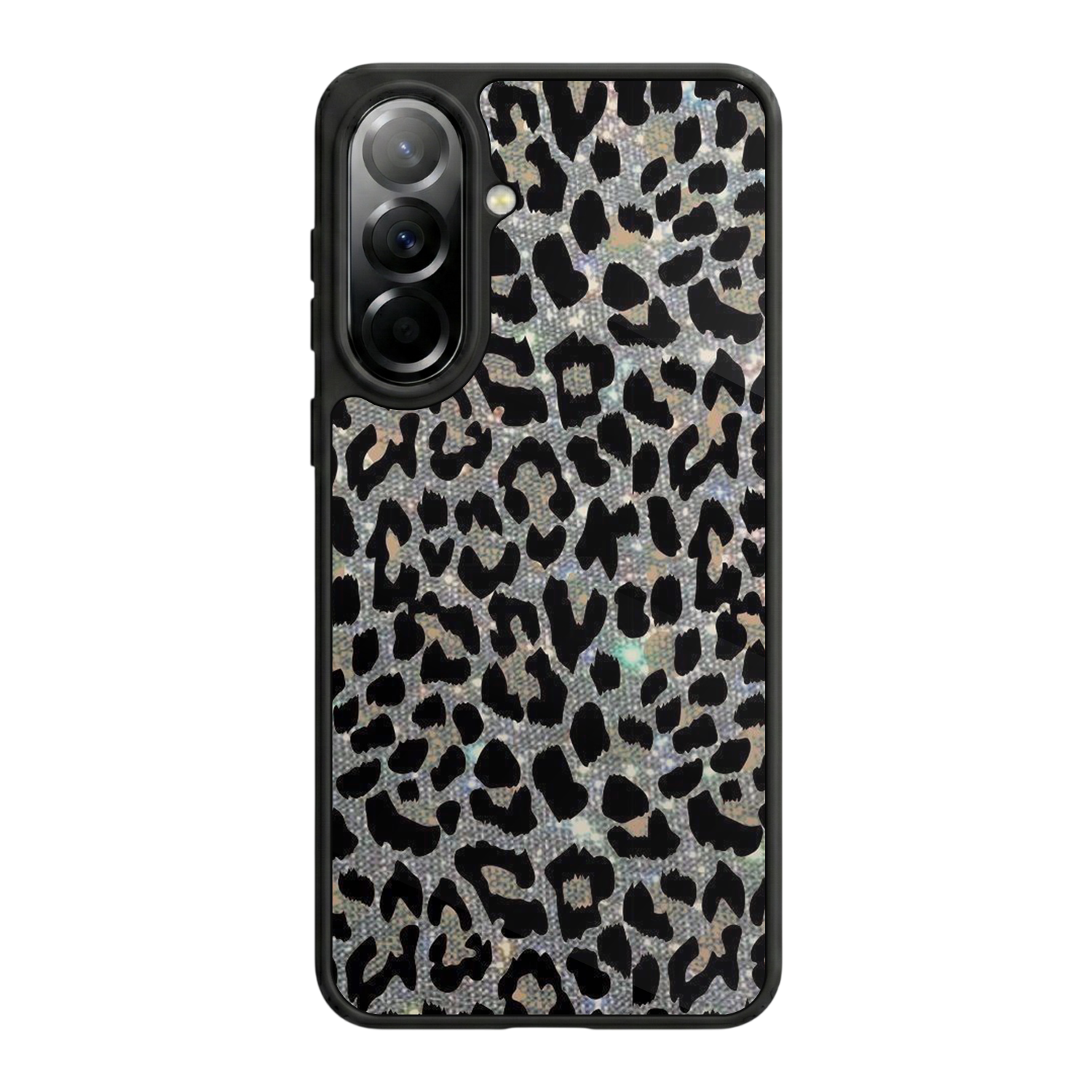 Samsung Galaxy A37 Uyumlu Hologram Leopar Tasarımlı Glossy Premium Kılıf
