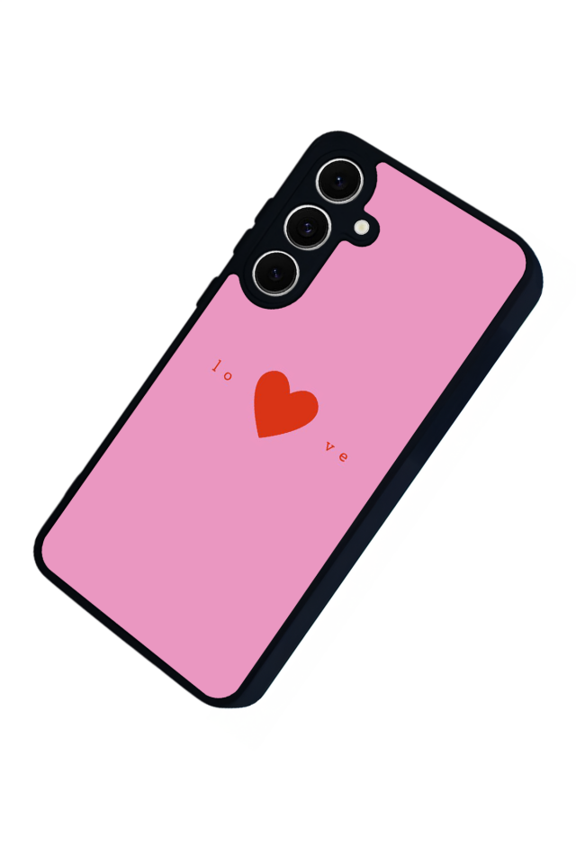 Samsung Galaxy A16 Uyumlu Kalp Love Tasarımlı Glossy Premium Kılıf
