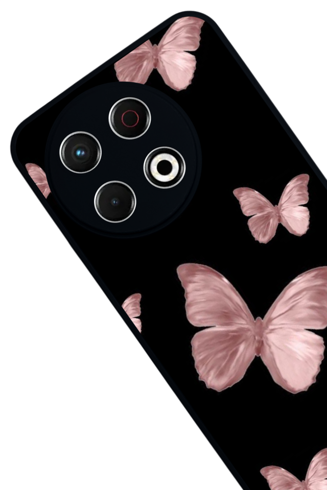 Tecno Spark 30 Pro Uyumlu Kelebek Tasarımlı Glossy Premium Kılıf