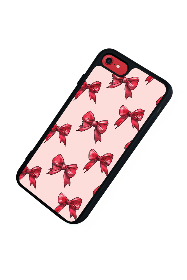 iPhone 7 Uyumlu Kurdele Tasarımlı Glossy Premium Kılıf