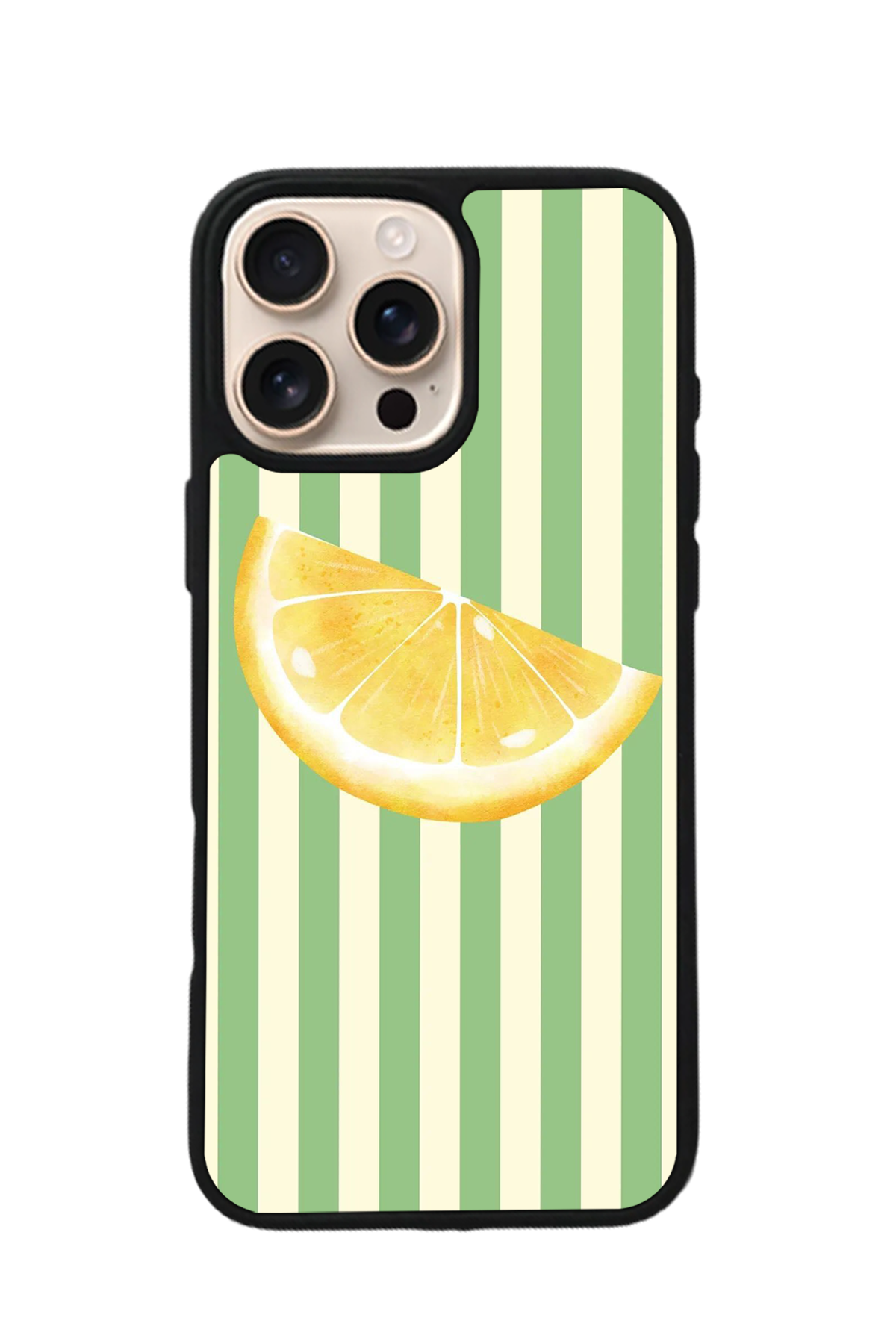 iPhone 15 Pro Uyumlu Limon Tasarımlı Glossy Premium Kılıf