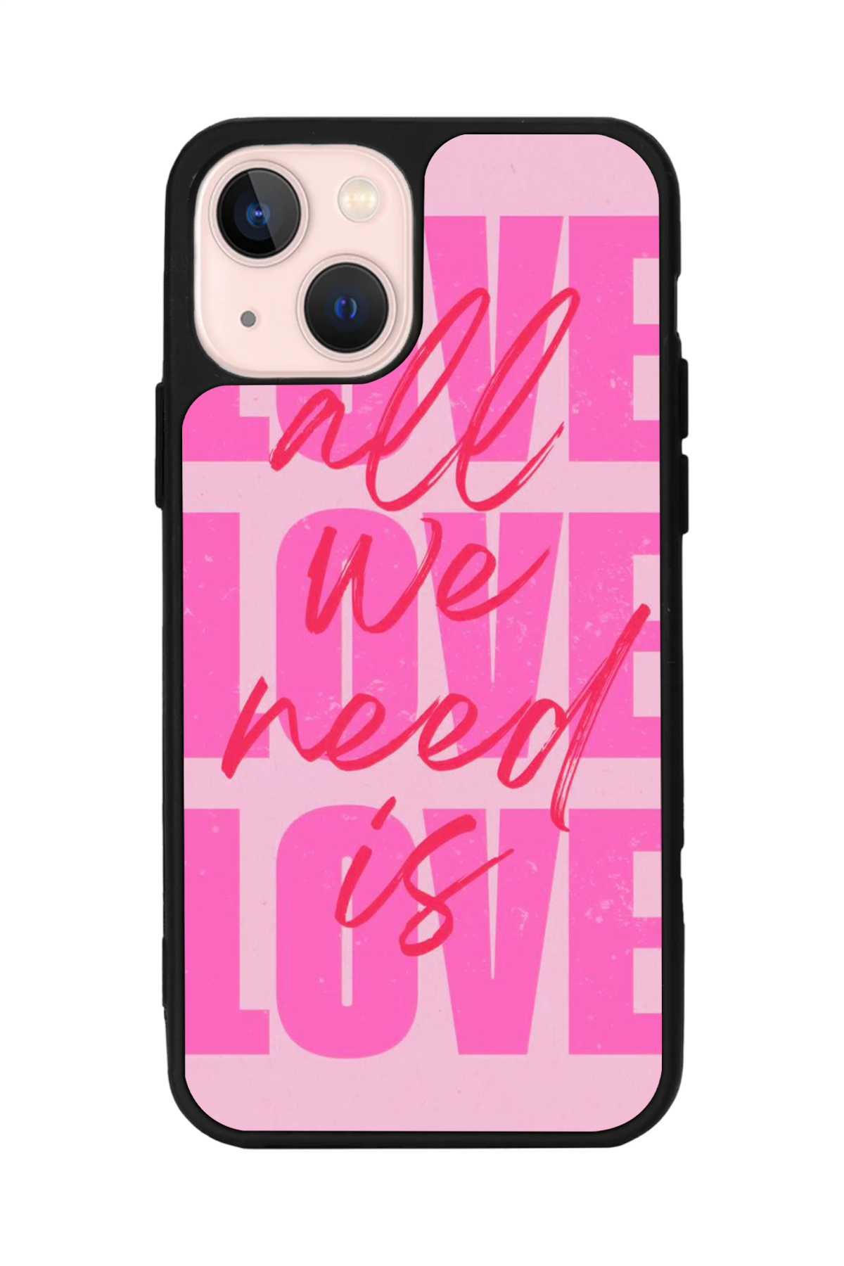 iPhone 13/14 Uyumlu Love Tasarımlı Glossy Premium Kılıf