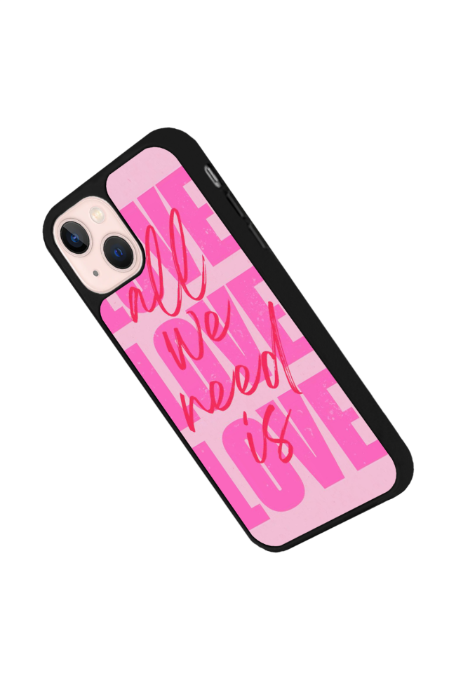 iPhone 13/14 Uyumlu Love Tasarımlı Glossy Premium Kılıf