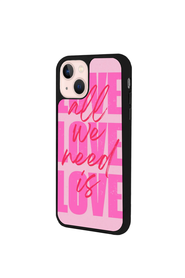 iPhone 13/14 Uyumlu Love Tasarımlı Glossy Premium Kılıf