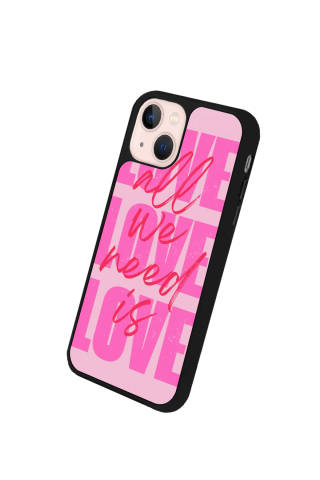 iPhone 13/14 Uyumlu Love Tasarımlı Glossy Premium Kılıf