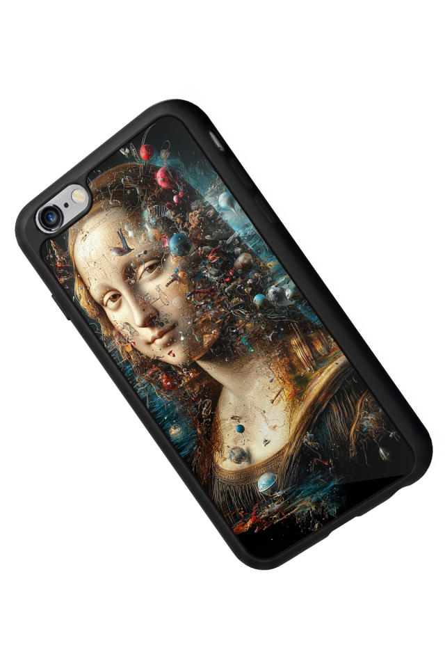 iPhone 6s Plus Uyumlu Monalisa Tasarımlı Glossy Premium Kılıf