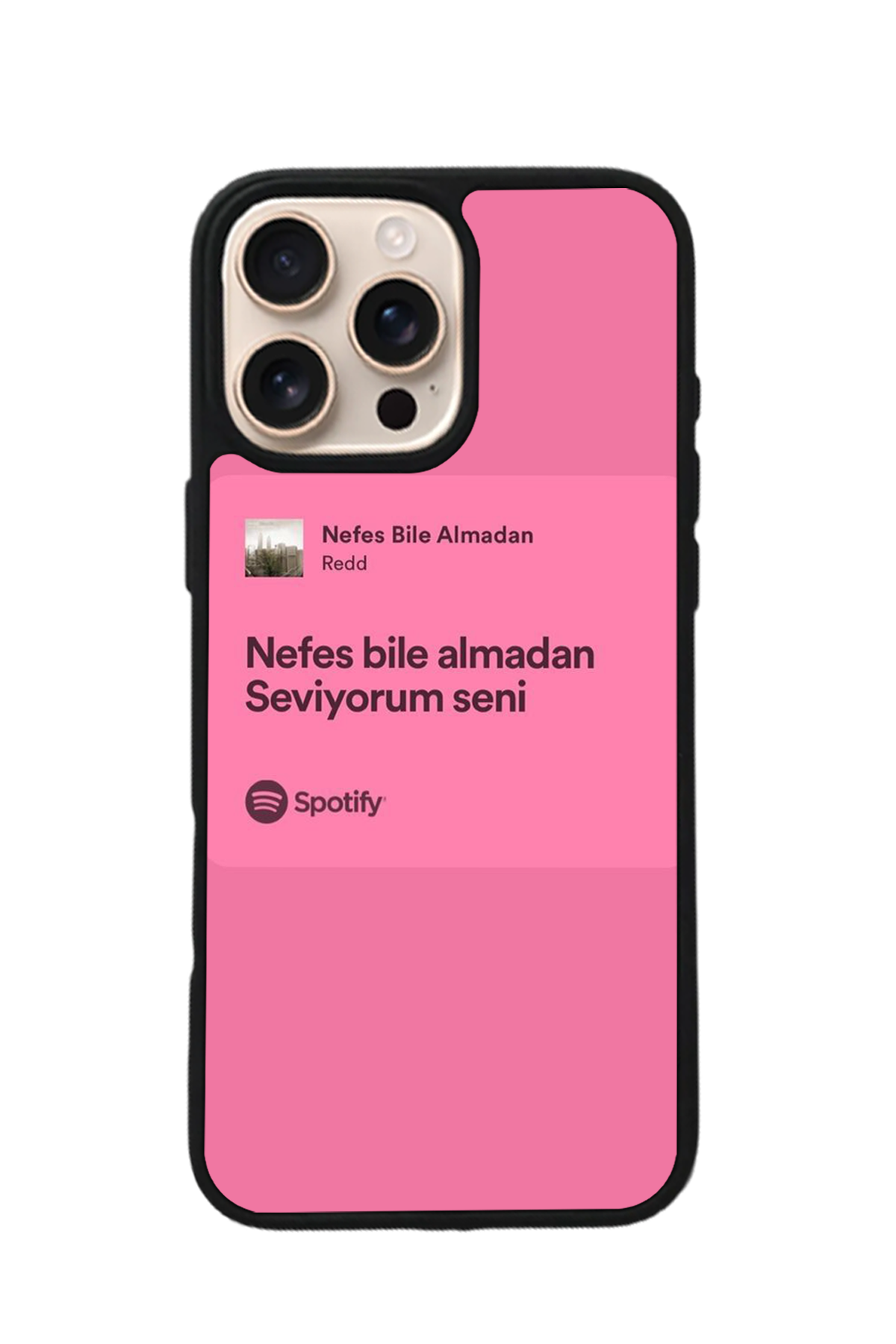 iPhone 16 Pro Uyumlu Sarki Sozleri Tasarımlı Glossy Premium Kılıf
