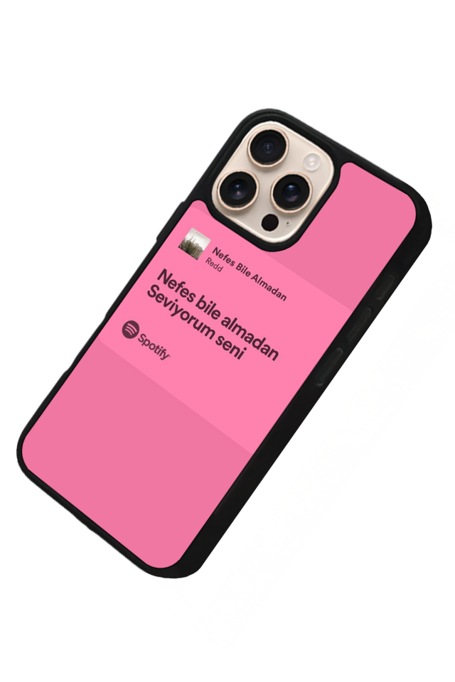 iPhone 16 Pro Uyumlu Sarki Sozleri Tasarımlı Glossy Premium Kılıf
