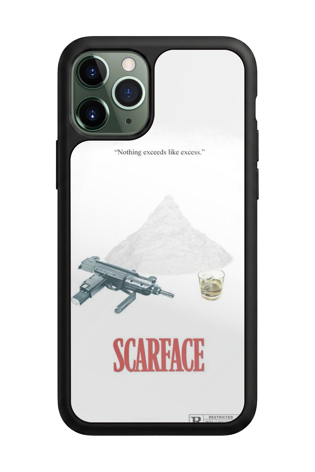 iPhone 11 Pro Max Uyumlu Scarface Tasarımlı Glossy Premium Kılıf