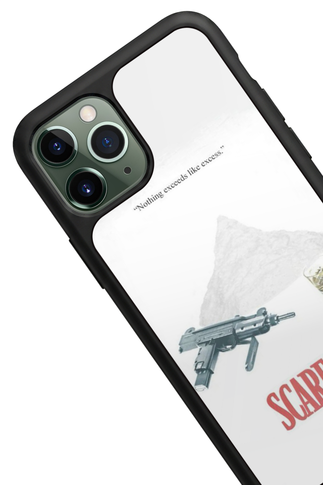 iPhone 11 Pro Max Uyumlu Scarface Tasarımlı Glossy Premium Kılıf