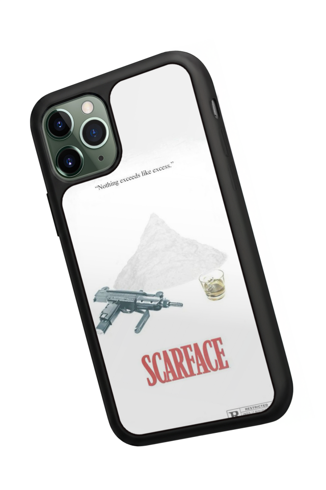 iPhone 11 Pro Max Uyumlu Scarface Tasarımlı Glossy Premium Kılıf