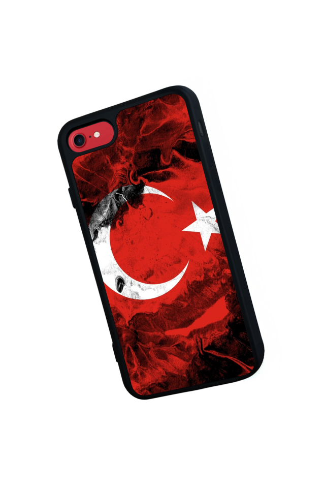 iPhone SE Uyumlu Türk Bayragi Tasarımlı Glossy Premium Kılıf