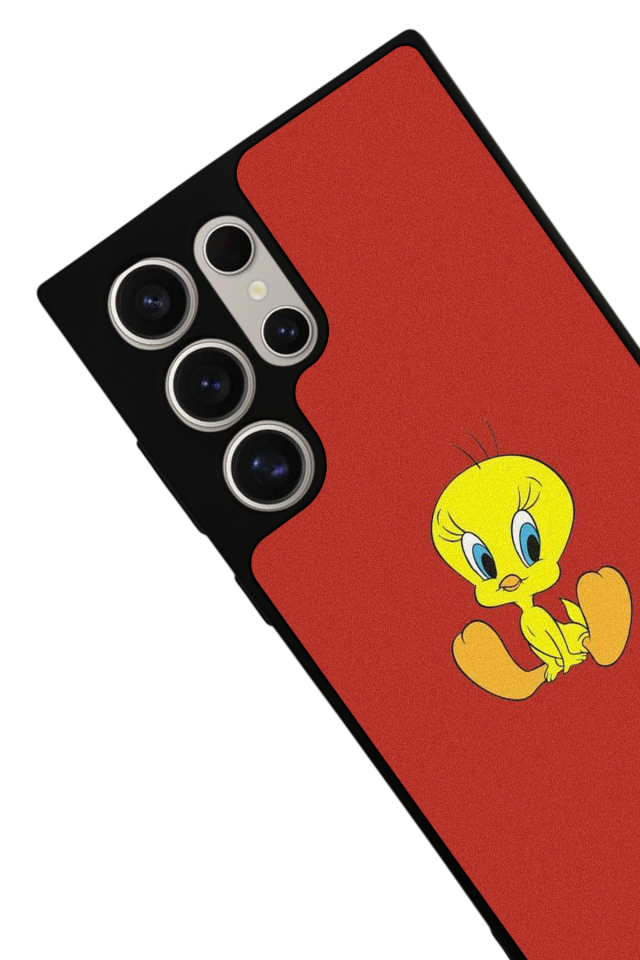 Samsung Galaxy S22 Ultra Uyumlu Tweety Tasarımlı Glossy Premium Kılıf