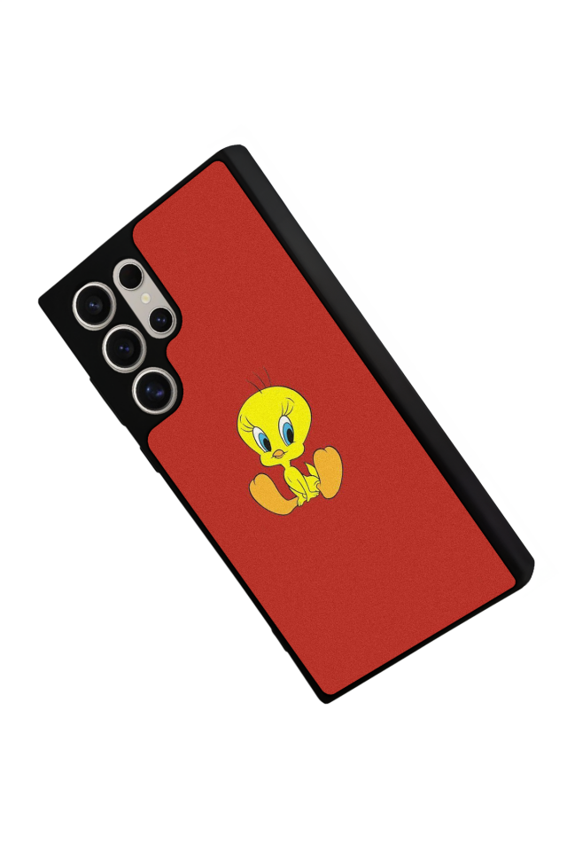 Samsung Galaxy S22 Ultra Uyumlu Tweety Tasarımlı Glossy Premium Kılıf