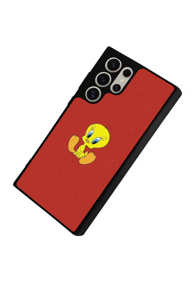 Samsung Galaxy S22 Ultra Uyumlu Tweety Tasarımlı Glossy Premium Kılıf