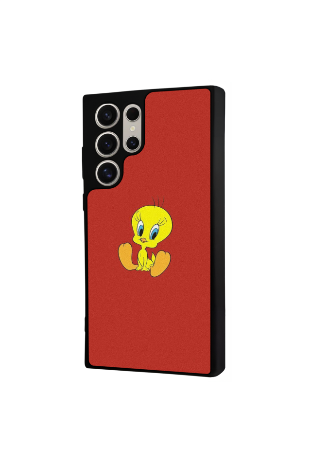 Samsung Galaxy S22 Ultra Uyumlu Tweety Tasarımlı Glossy Premium Kılıf