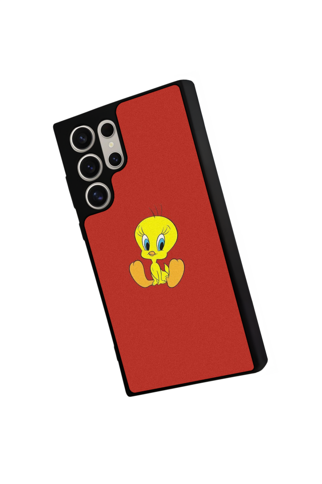 Samsung Galaxy S22 Ultra Uyumlu Tweety Tasarımlı Glossy Premium Kılıf