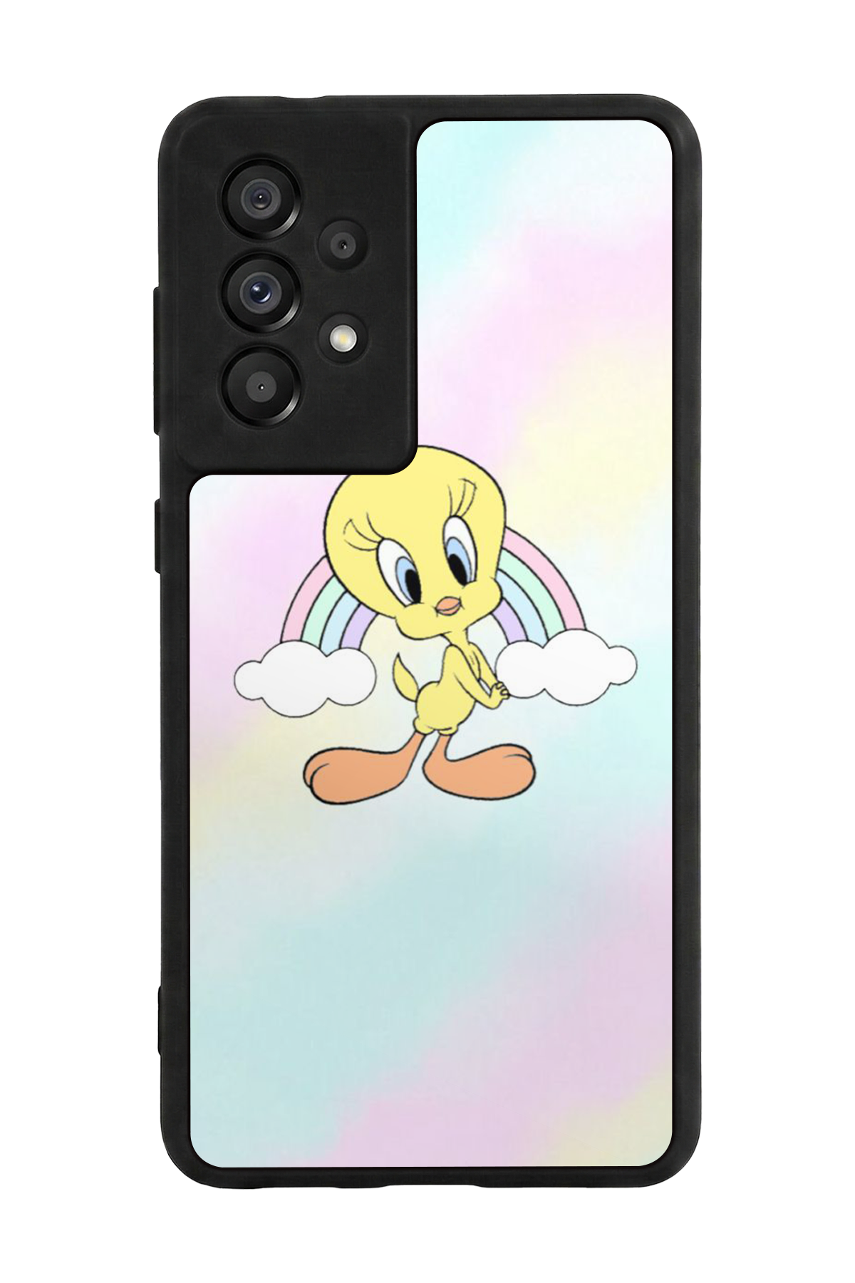 Samsung Galaxy A73 Uyumlu Tweety Tasarımlı Glossy Premium Kılıf