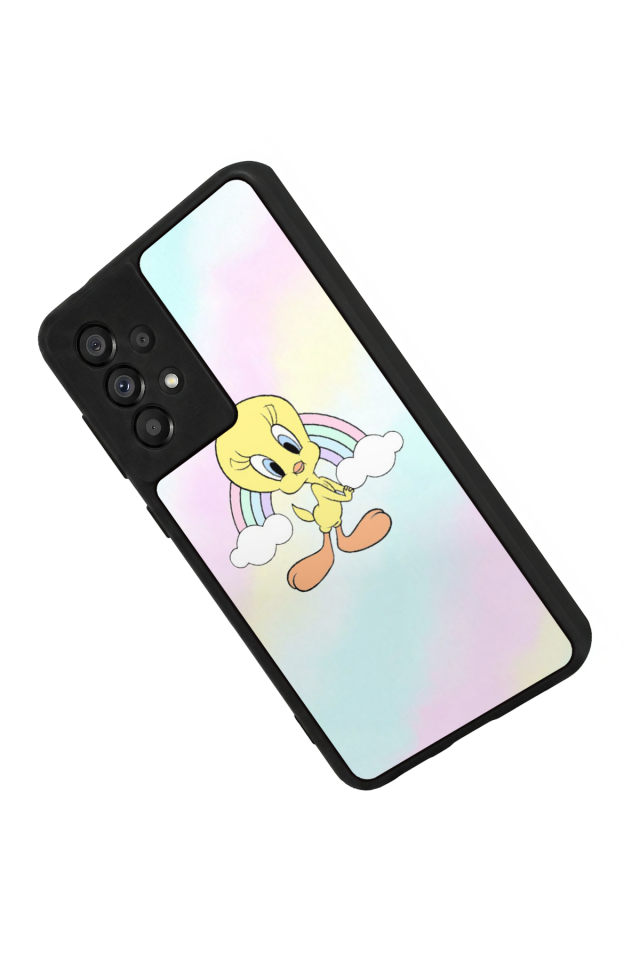 Samsung Galaxy A73 Uyumlu Tweety Tasarımlı Glossy Premium Kılıf