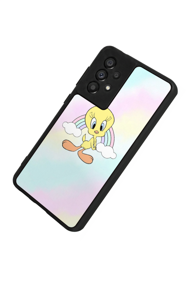 Samsung Galaxy A73 Uyumlu Tweety Tasarımlı Glossy Premium Kılıf