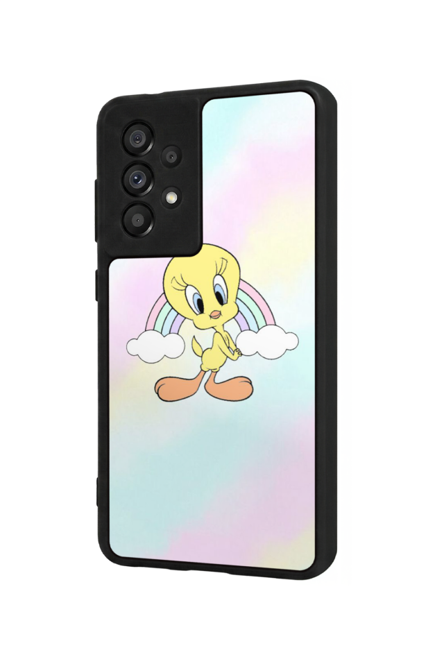 Samsung Galaxy A73 Uyumlu Tweety Tasarımlı Glossy Premium Kılıf