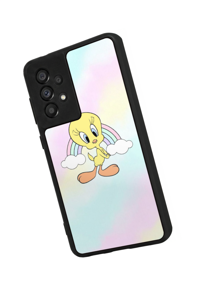Samsung Galaxy A73 Uyumlu Tweety Tasarımlı Glossy Premium Kılıf