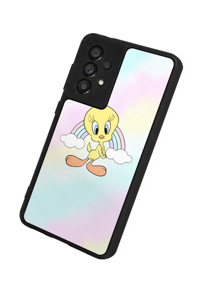 Samsung Galaxy A73 Uyumlu Tweety Tasarımlı Glossy Premium Kılıf
