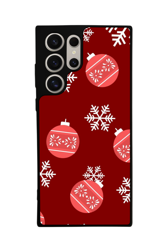 Samsung Galaxy S24 Ultra Uyumlu Yilbasi Christmas Tasarımlı Glossy Premium Kılıf